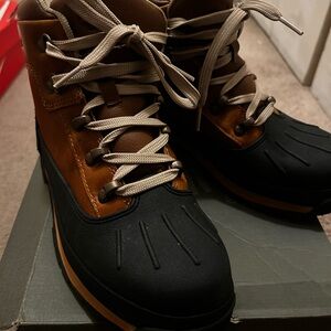 Brown and Black Outdoor Boots